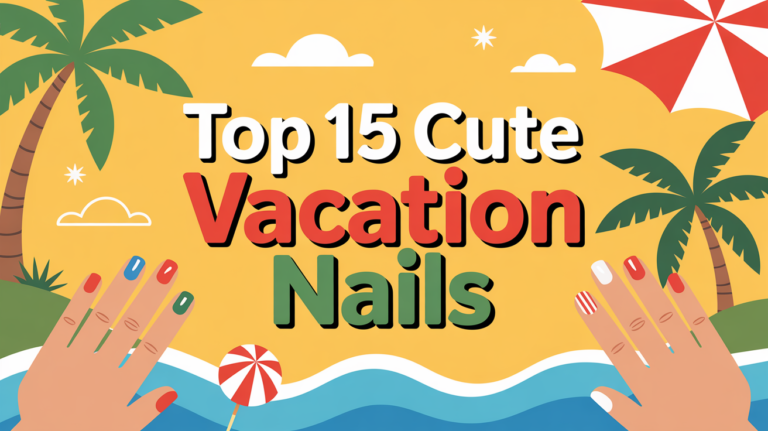Top 15 Cute Vacation Nail Ideas – Summer Designs That Stand Out Top 15 Cute Vacation Nails