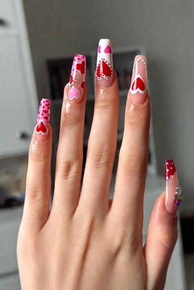 Sweetheart Pink Coffin Nails