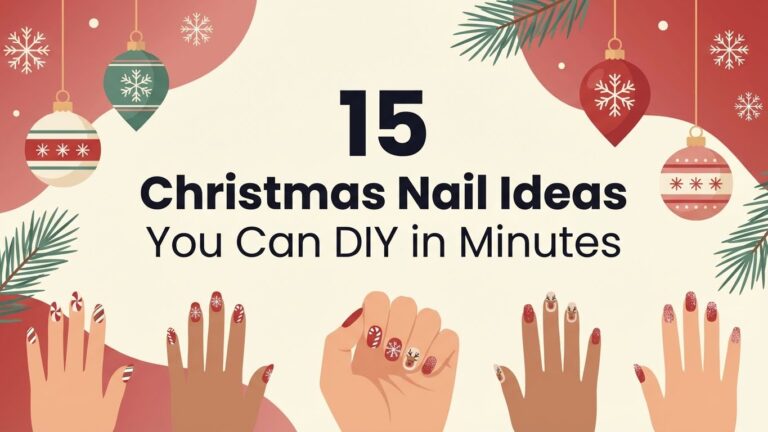 15 Christmas Nail Ideas You Can DIY in Minutes 15 Christmas Nail Ideas You Can DIY in Minutes