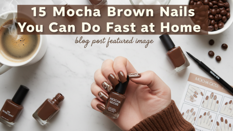 15 Mocha Brown Nails You Can Do Fast at Home 15 Mocha Brown Nails You Can Do Fast at Home