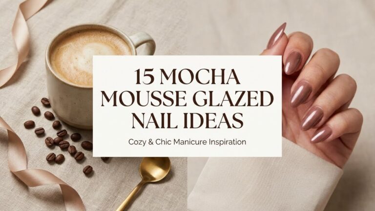 15 Mocha Mousse Glazed Nail Ideas You’ll Love Instantly 15 Mocha Mousse Glazed Nail Ideas