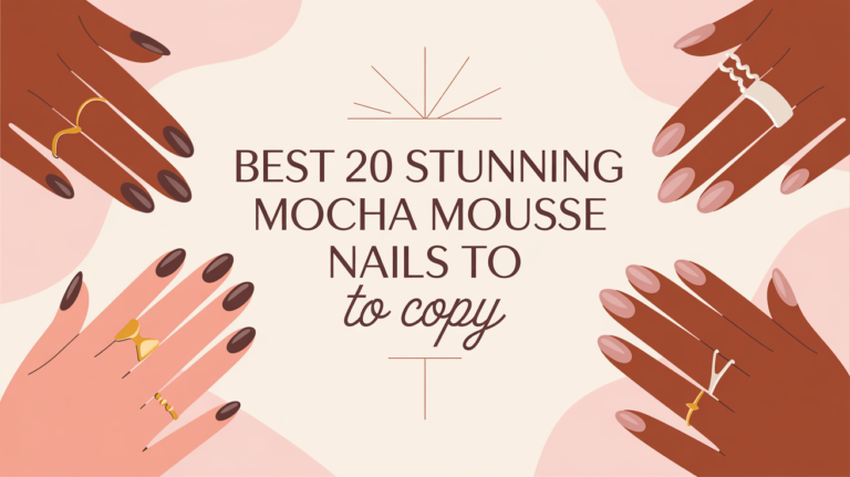 Best 20 Stunning Mocha Mousse Nails to Copy
