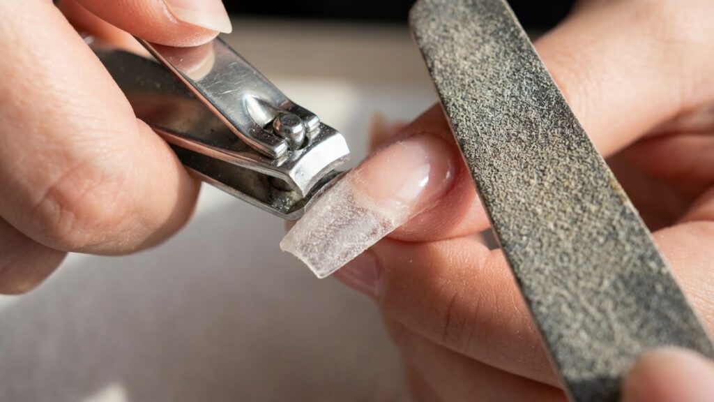 Cleaning and Trimming Fake Nails