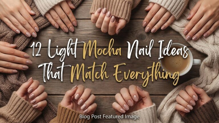 12 Light Mocha Nail Ideas That Match Everything