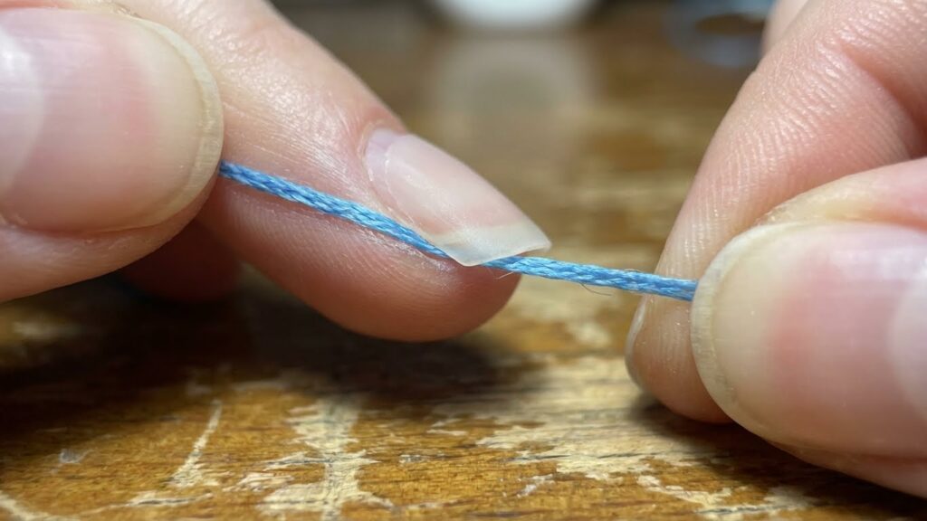 Using Dental Floss or Thread