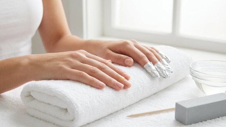 how to get fake nails off at home