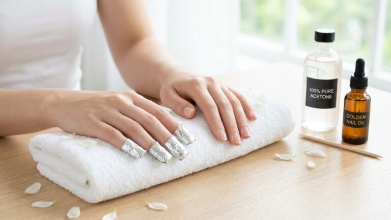 how to remove fake nails at home