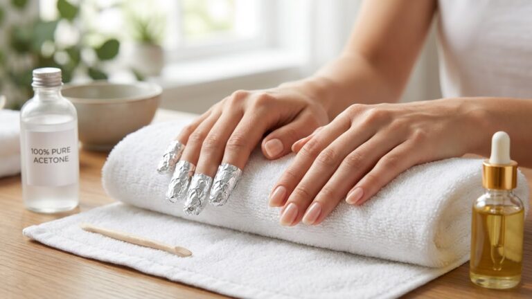 how to remove fake nails glued on