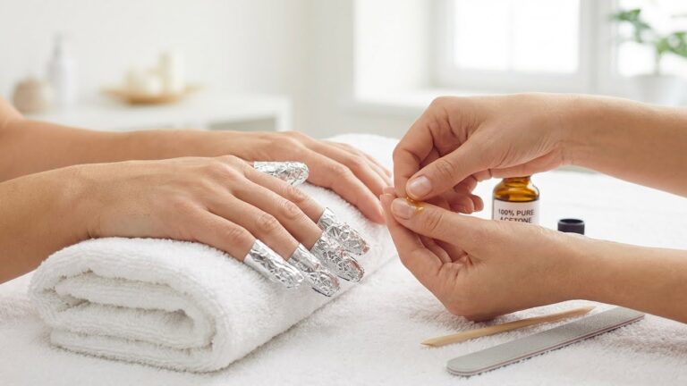 how to take off fake nails with glue