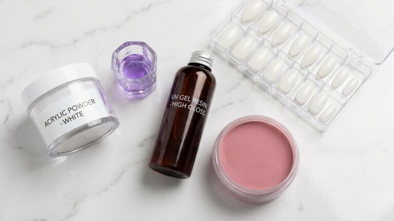 what are fake nails made of