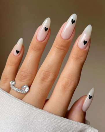 Black Heart Nails