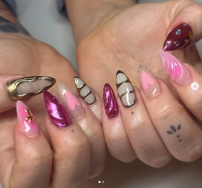 Mismatched 3D Nails