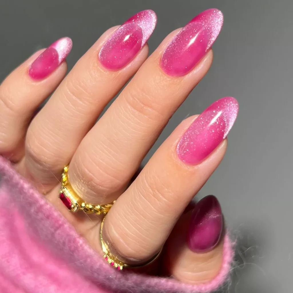 Pink Illusion French Tips