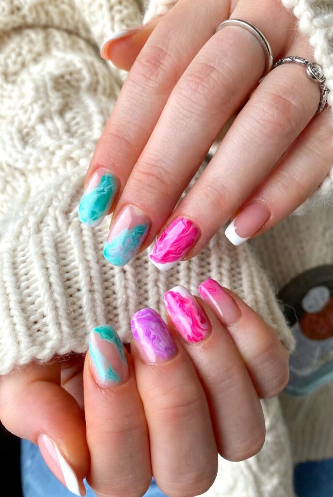 Vibrant Turquoise Marble Mix