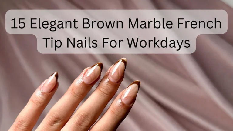 15 Elegant Brown Marble French Tip Nails For Workdays 15 Elegant Brown Marble French Tip Nails For Workdays