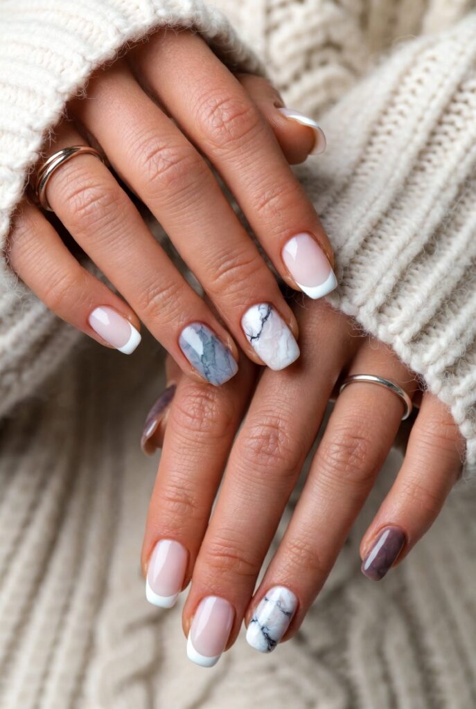 Mauve Marble French Blend