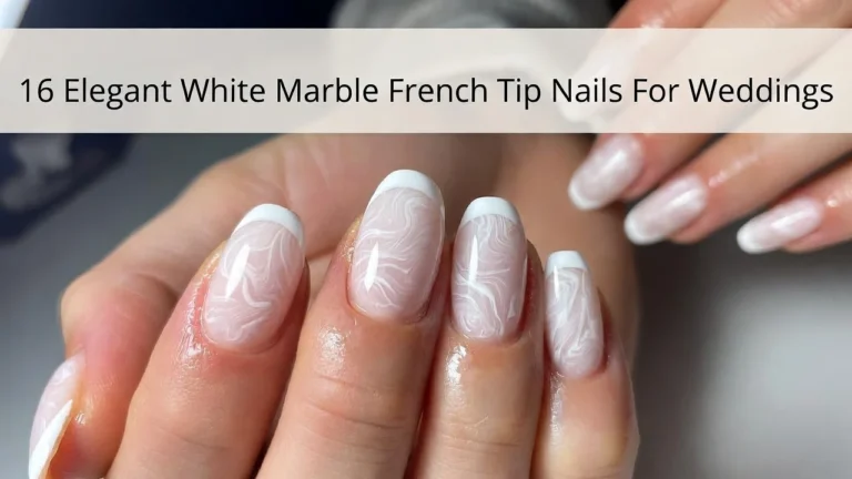 16 Elegant White Marble French Tip Nails For Weddings 16 Elegant White Marble French Tip Nails For Weddings