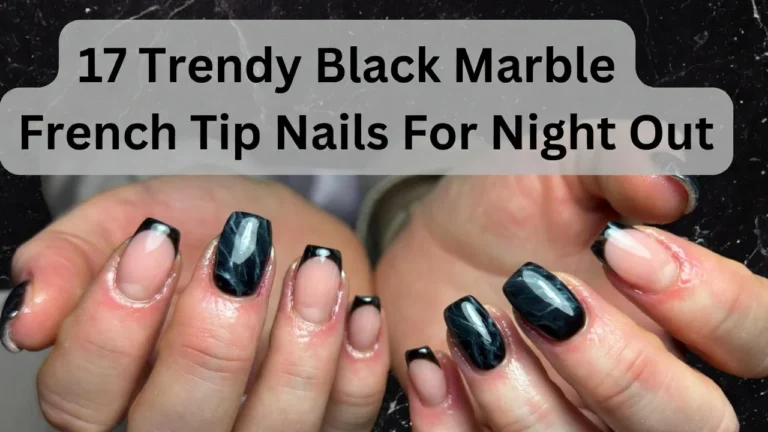 17 Trendy Black Marble French Tip Nails For Night Out 17 Trendy Black Marble French Tip Nails For Night Out