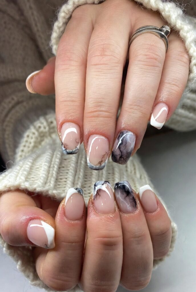 Smoky Neutral Marble French