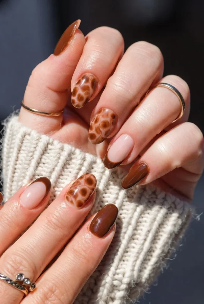 Brown Mix Giraffe Tips