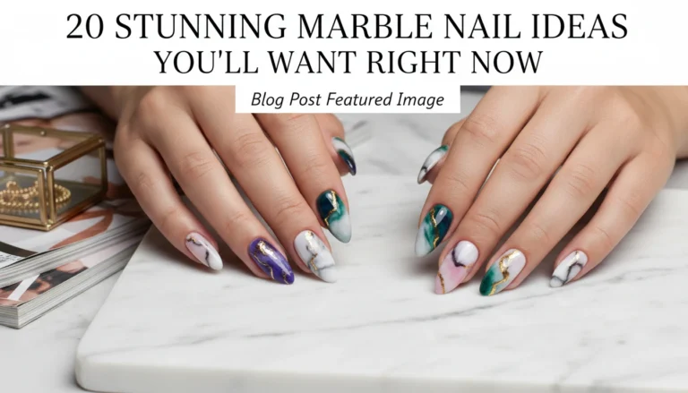20 Stunning Marble Nail Ideas You’ll Want Right Now