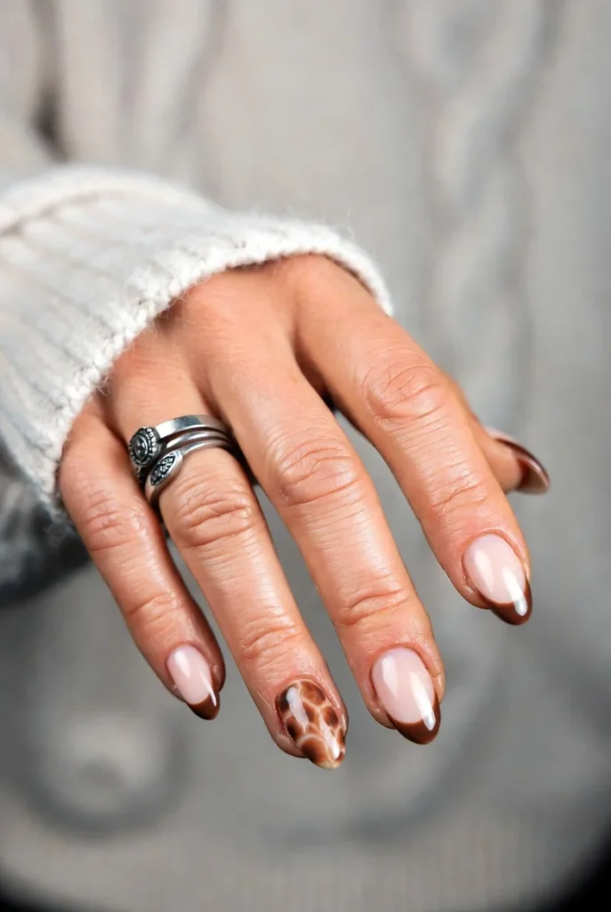 Brown French & Giraffe Accent