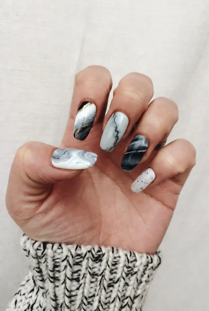  Black Gold Marble Mix