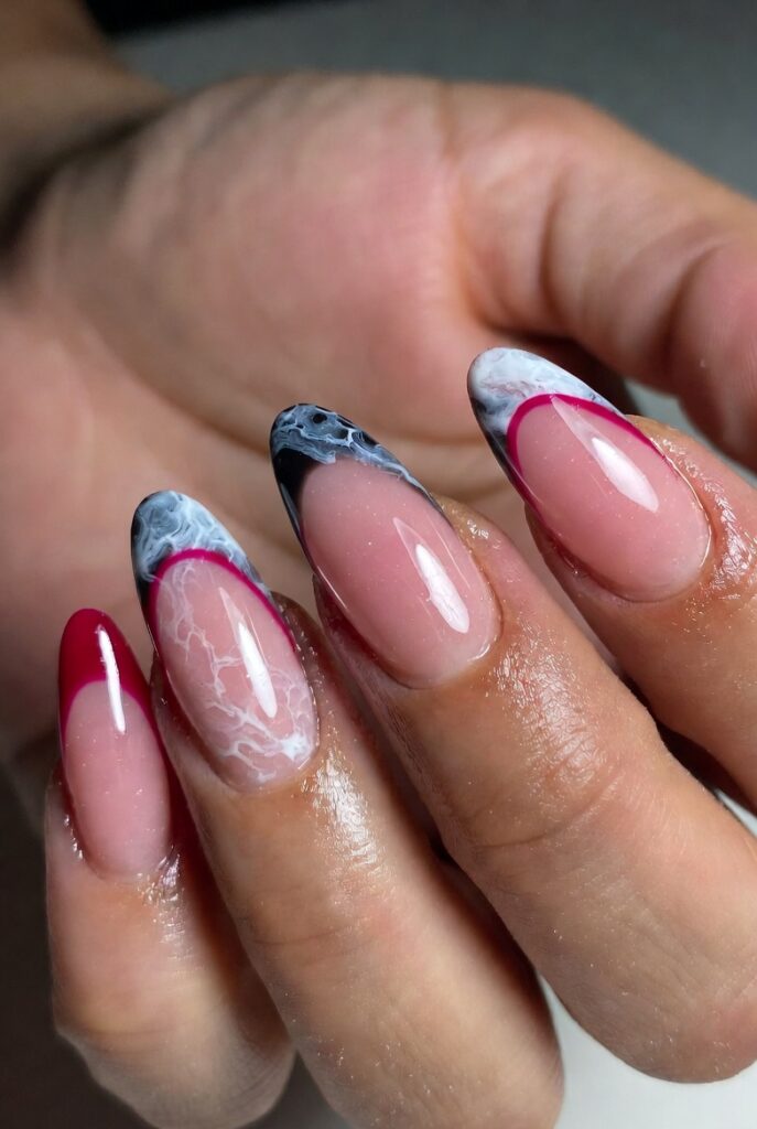 Artistic Marble Accent Nails