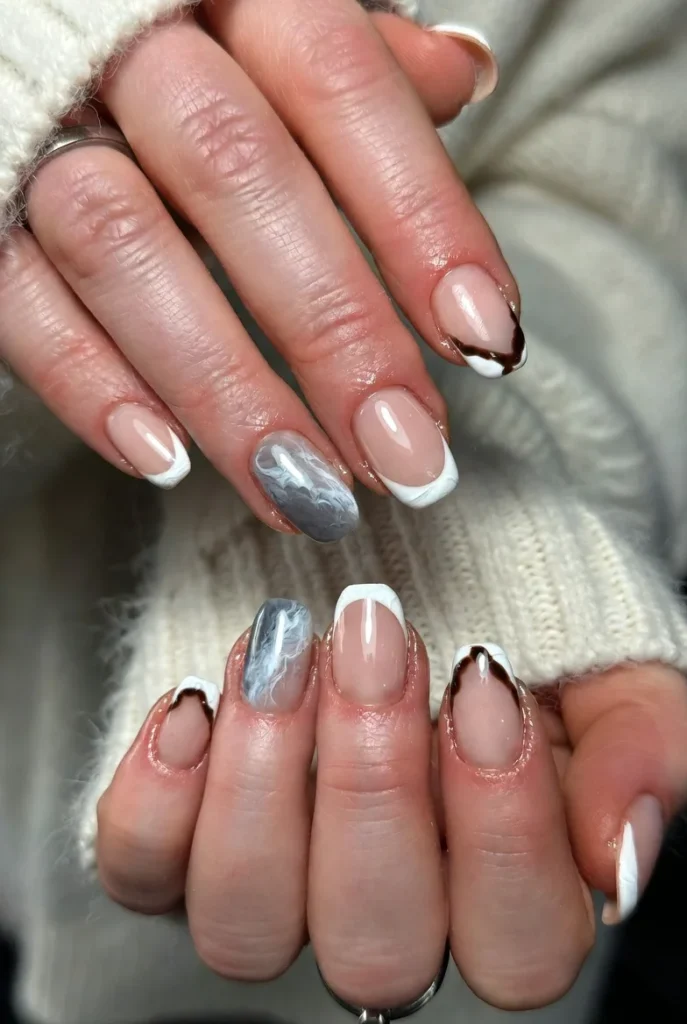 Mixed Marble & French Fusion