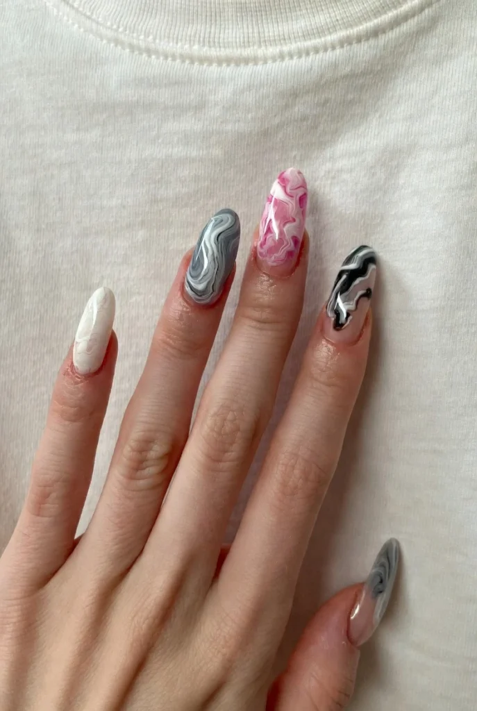 Pink & Mono Marble Mix