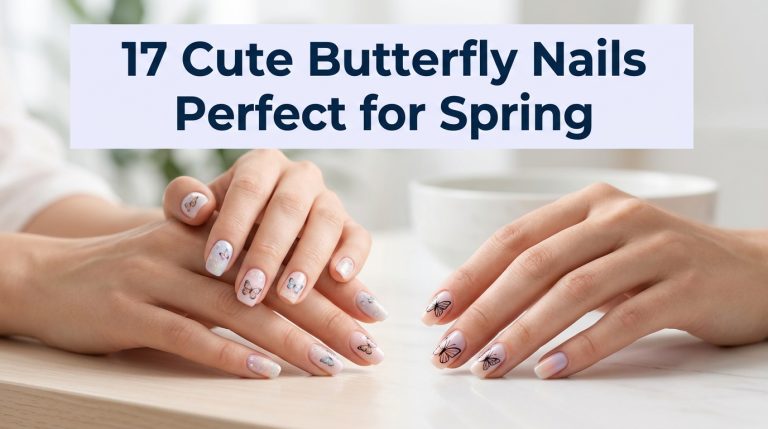 17 Cute Butterfly Nails Perfect for Spring