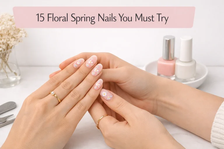 15 Floral Spring Nails You Must Try spring nails floral