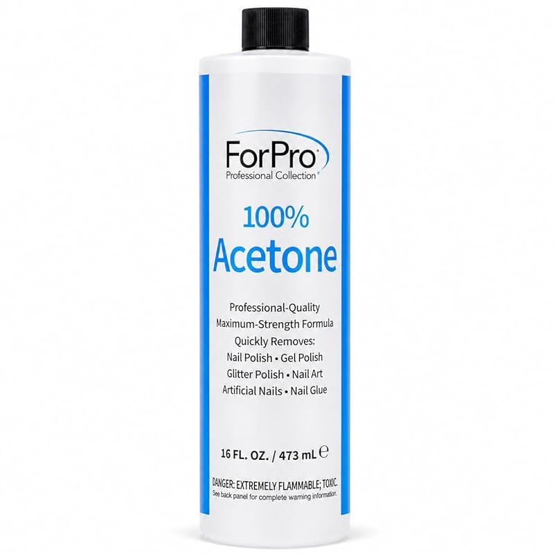 ForPro 100% Pure Acetone: Professional Nail Polish Remover for Acrylic