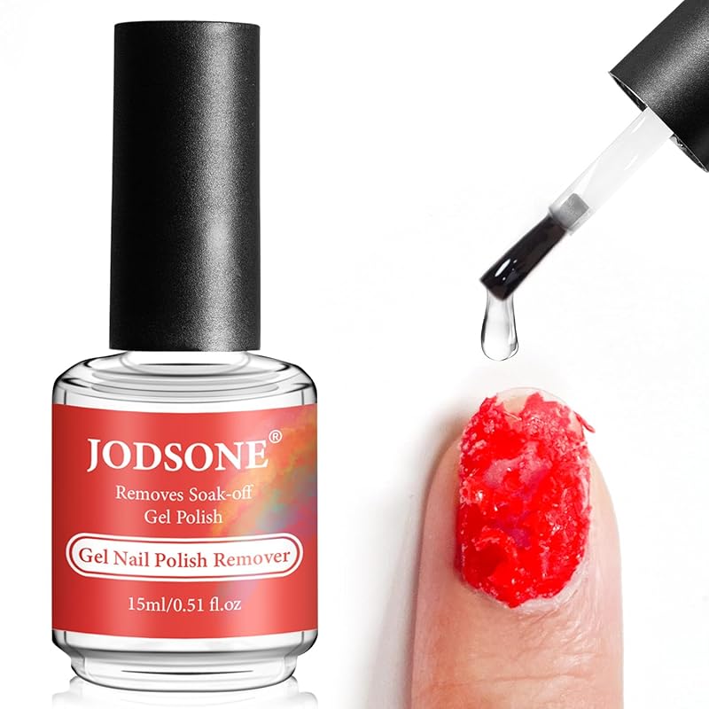 JODSONE 15ML Gel Nail Polish Remover: Quick 3-5 Minute Soak-Free Remov