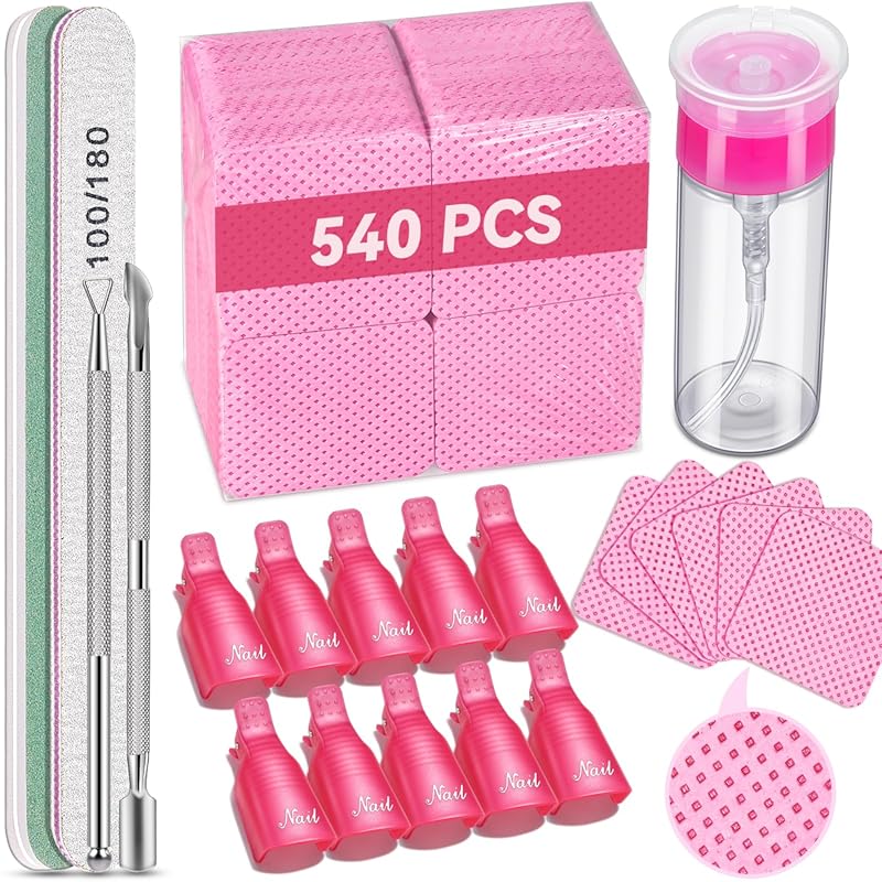 TsMADDTs Gel Nail Polish Remover Kit: Complete Soak-Off Tools with Rem