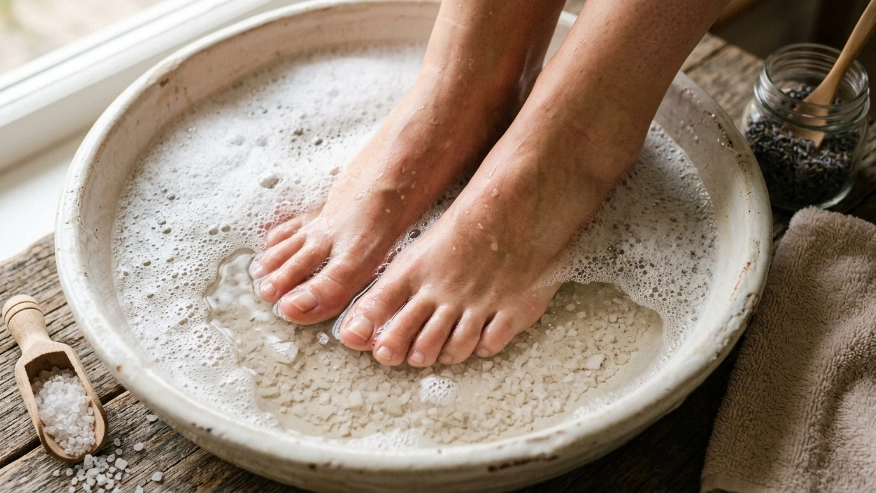 can you use nail file on feet safety soak demonstration