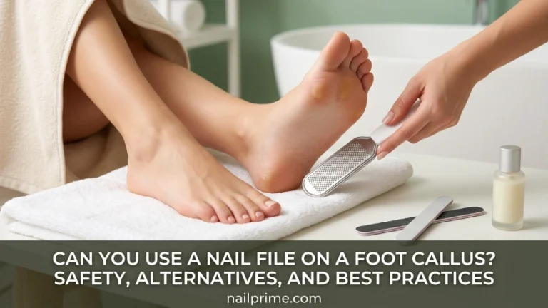 applying rich moisturizer to feet after callus removal
