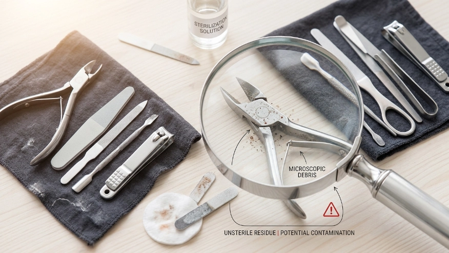 can you use nail file on wart safety hazards and tool contamination