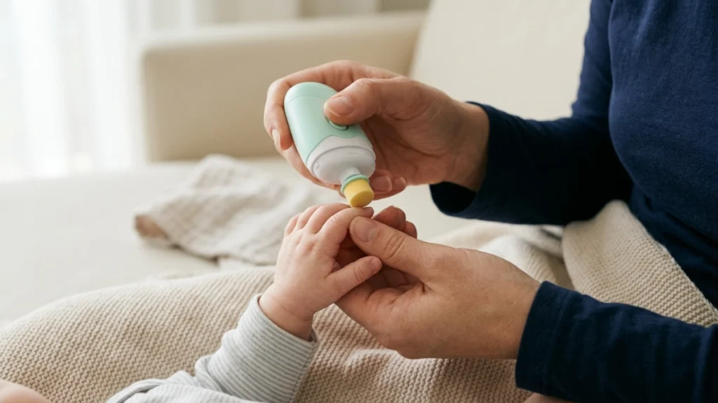 How electric baby nail files work safely on infant fingernails