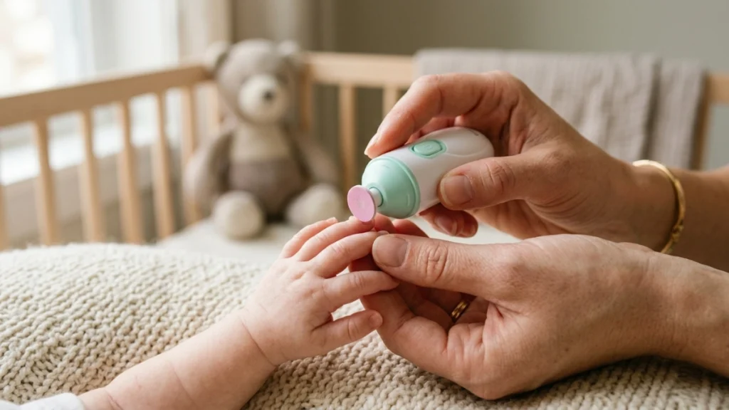 do electric nail files work for babies with soft filing attachment