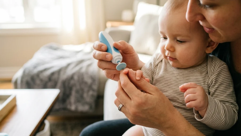 safely using an electric nail file for baby fingernails