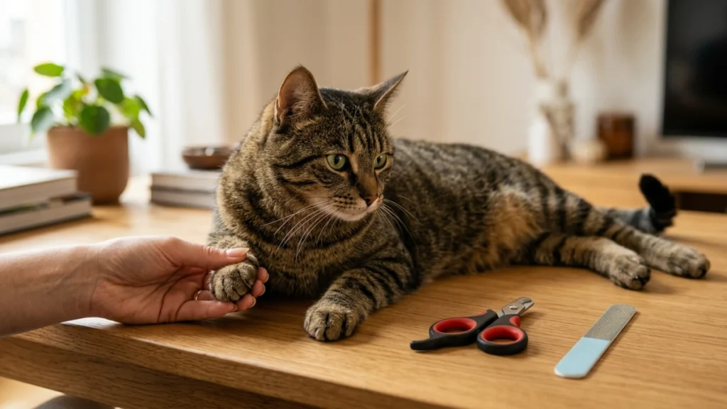 Are nail files bad for cats compared with safe cat claw clippers