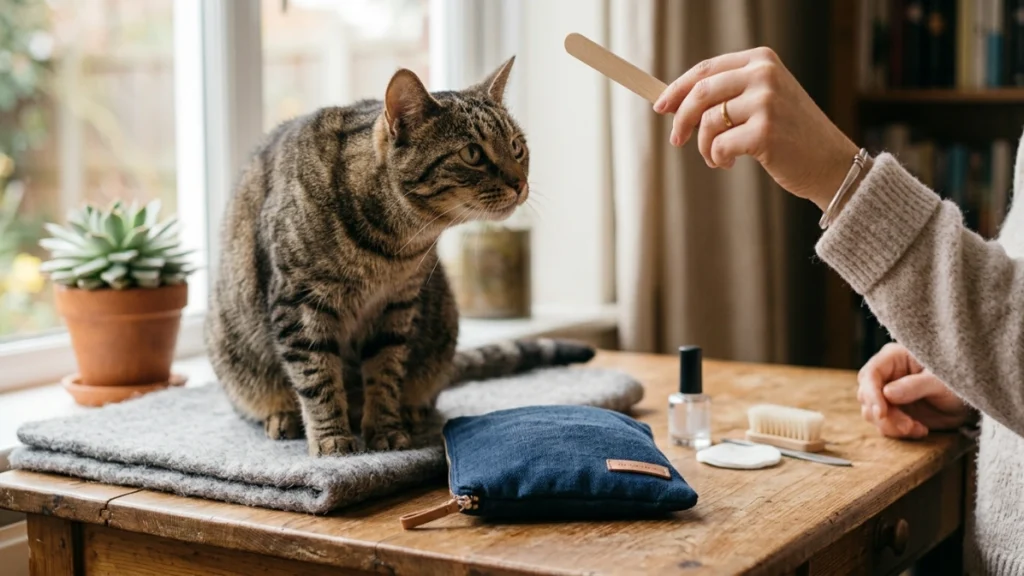 can cats chew on nail files safely at home