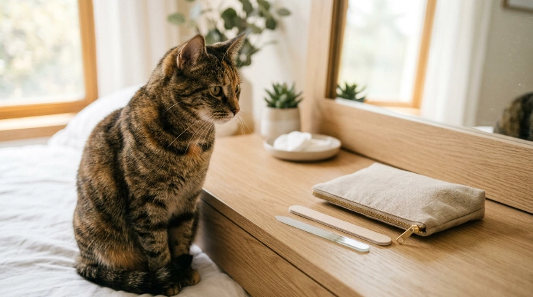 Are nail files toxic to cats safety guide with cat near nail file