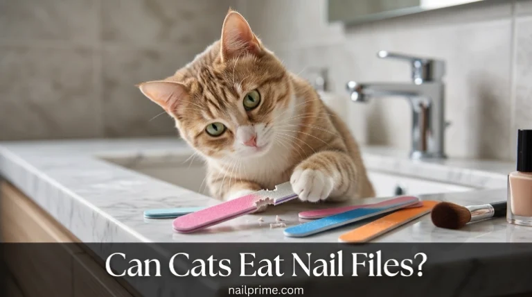 Can cats eat nail files safety guide with cat near manicure tools