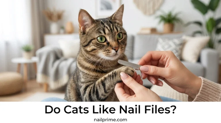 Do cats like nail files when they see them during a manicure?