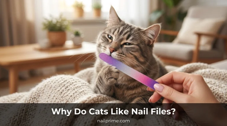 Why do cats like nail files during at-home manicures
