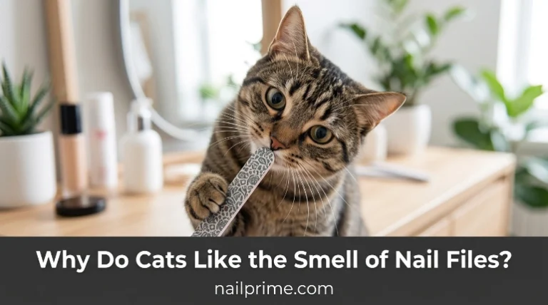 why do cats like the smell of nail files during a manicure