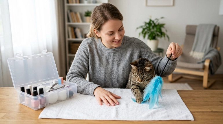 Safe alternative for a cat that keeps chewing nail files