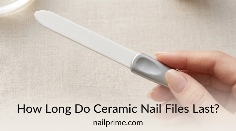 Ceramic nail file showing how long ceramic nail files last with proper care